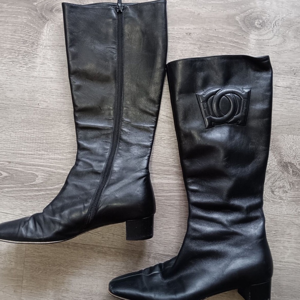 Salvatore Ferragamo Women's Black Leather Boots